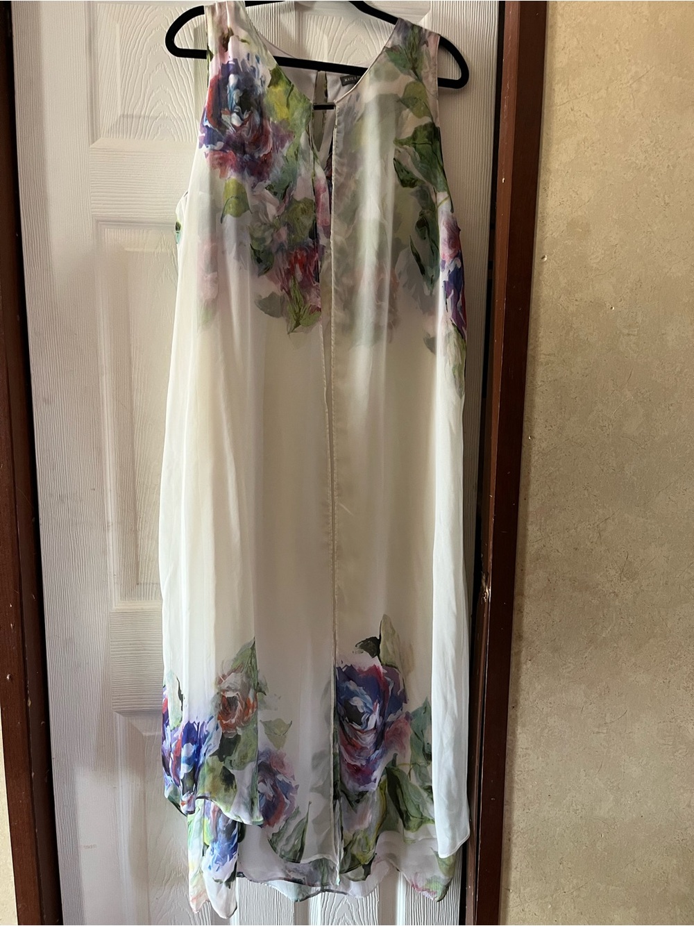 Kate & Mallory Watercolor Floral Overlay Maxi Dress - XL Like New